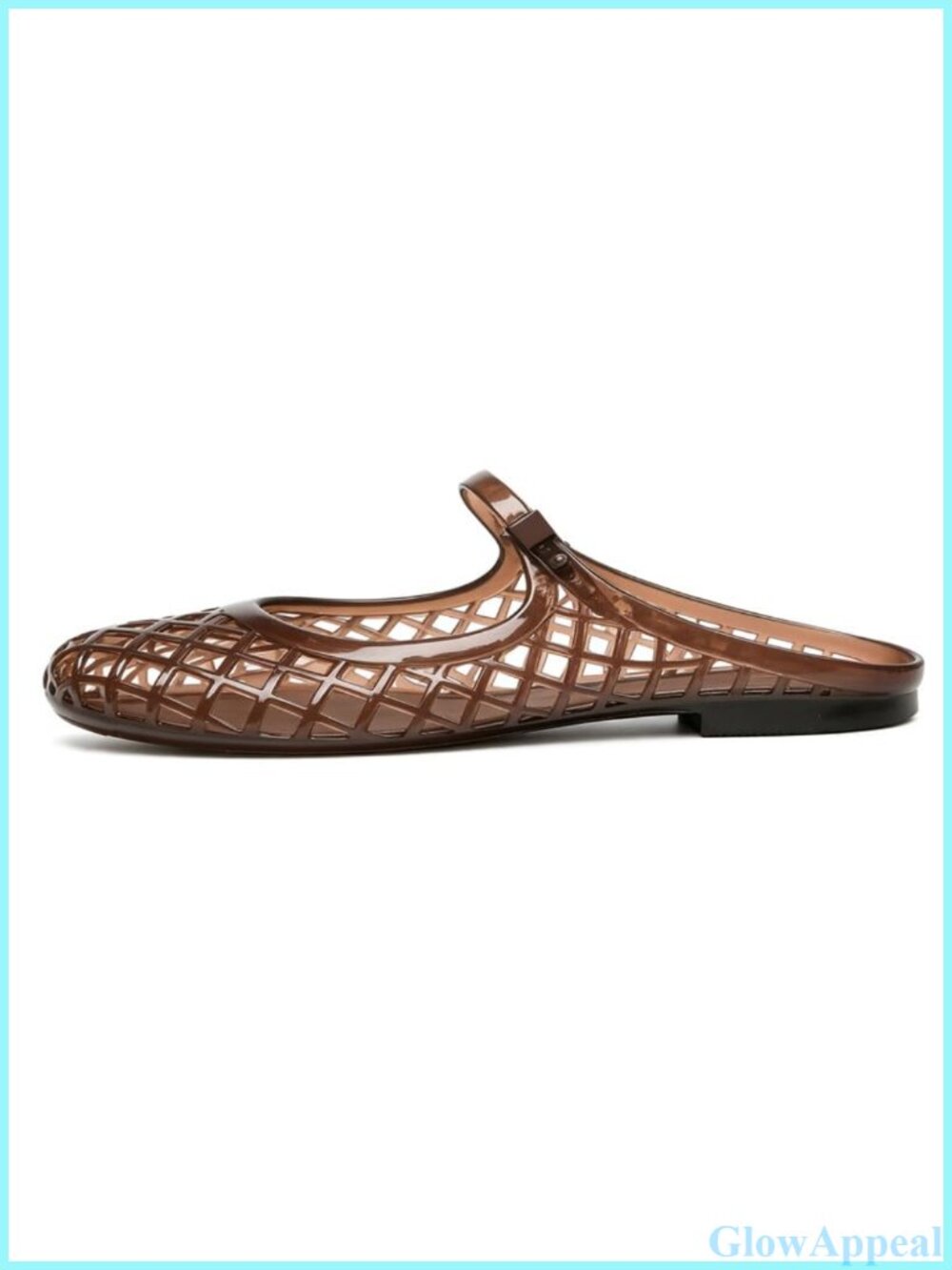 Clear Jelly Slide Sandals Mary Jane Mules Closed Toe Mesh Slip On